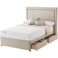 Silentnight Miracoil Memory 135cm 4 Drawer Divan Set Sandstone
