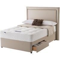 Silentnight Miracoil Ortho 150cm 2 Drawer Divan Bed Set Sandstone