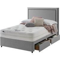 Silentnight Mirapocket 1000 Memory Ottoman 4-Drawer Storage Divan Bed Set Grey - 180cm
