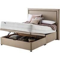 Silentnight Mirapocket 2000 Memory Foam Ottoman Non-Storage Divan Bed Set Sandstone - 135cm