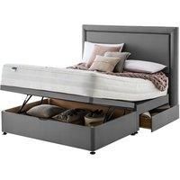 Silentnight Mirapocket 2000 135cm Memory Foam Mattress with Ottoman and 2 Drawer Divan Bed Set  Grey