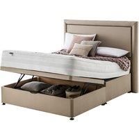 Silentnight Mirapocket 2000 Memory Foam Ottoman Non-Storage Divan Bed Set Sandstone - 180cm