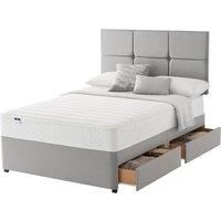 Silentnight Miracoil Memory 135cm 4 Drawer Divan Set Slate Grey