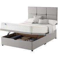 Silentnight Miracoil Memory Foam Ottoman Non-Storage Divan Set Grey Slate - 150cm