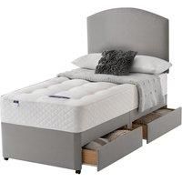 Silentnight Miracoil Ortho 90cm 2 Drawer Divan Bed Set - Grey