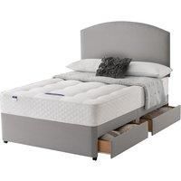 Silentnight Miracoil Ortho 4-Drawer Storage Divan Set Grey - 135cm