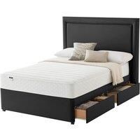 Silentnight Miracoil Memory 135cm 4 Drawer Divan Bed Set  Ebony