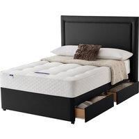 Silentnight Miracoil Ortho 4-Drawer Storage Divan Set Ebony - 180cm