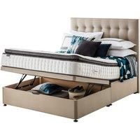 Silentnight Mirapocket Geltex 1000 150cm Ottoman Non-Storage Divan Bed Set - Sandstone