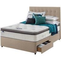Silentnight Miracoil Geltex 90cm 2 Drawer Divan Set Sandstone
