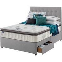 Silentnight Miracoil Geltex 90cm 2 Drawer Divan Set Slate Grey