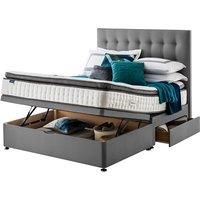 Silentnight Miracoil Geltex 135cm Ottoman 2 Drawer Divan Set Slate Grey