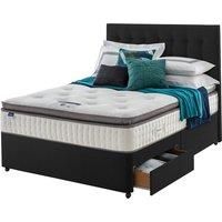 Silentnight Miracoil Geltex 135cm 2 Drawer Divan Set Ebony