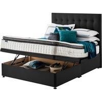 Silentnight Miracoil Geltex 135cm Ottoman Non-Storage Divan Bed Set - Ebony