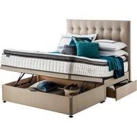 Silentnight Miracoil Geltex 150cm Ottoman 2 Drawer Divan Set Sandstone