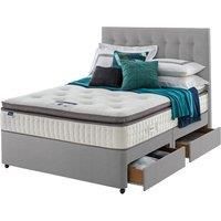 Silentnight Miracoil Geltex 150cm 4 Drawer Divan Set Slate Grey