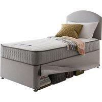 Silentnight Healthy Growth Imagine Traditional Sprung Mattress and Maxi Store Single Bed - Slate Grey