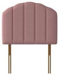 Silentnight Merlin Velvet Single Headboard-Dusky Pink