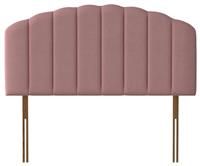Silentnight Merlin Velvet Double Headboard - Dusky Pink
