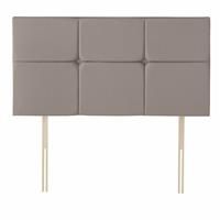 Silentnight Arezzo 135 Velvet Double Bed Headboard - Mink