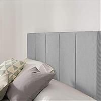 Silentnight Brescia 135 Woven Double Bed Headboard - Grey