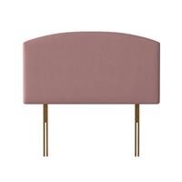 Silentnight Selene 150 Kingsize Headboard-Dusty Pink Velvet