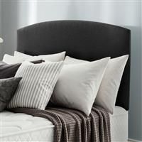 Silentnight Selene 180 Woven Kingsize Headboard - Charcoal