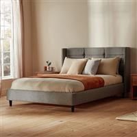 Silentnight Lilith Kingsize Fabric Bed Frame - Stone Grey