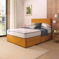 Silentnight Divan Bed With Velvet Paris Headboard