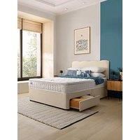 Silentnight Miracoil Pillowtop Divan Bed With Storage Options (Headboard Included) - Firm