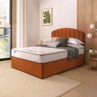 Silentnight Divan Bed With Velvet Merlin Headboard