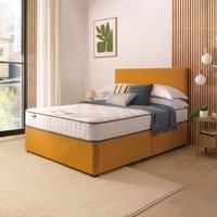 Silentnight Divan Bed With Velvet Paris Headboard