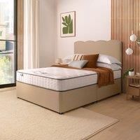 Silentnight Divan Bed With Wave Fabric Headboard