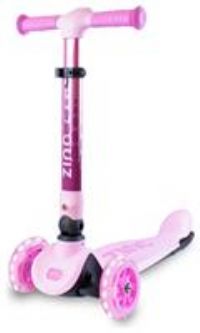 Flyte Zinc Three Wheeled Folding Flyte Scooter Ruby Pink