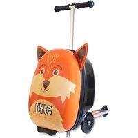 Flyte Scooter Suitcase Folding Kids Luggage - Frazer The Fox, Hardshell, Ride On with Wheels, 2-in-1, 18 Inch, 25 Litre Capacity