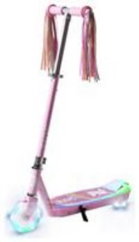 Zinc Spirit Kids Electric Scooter - Unicorn, Up to 5mph and 3 Mile Range, Colourful Light up Deck & Wheels,Rear Brake, Kids E Scooter, 6+