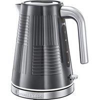 Russell Hobbs 25240 Geo Steel Cordless Electric Kettle - Contemporary Design with Rapid Boil, Textured Stainless Steel, 1.7 Litre