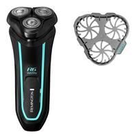 Remington R6 Style Series Aqua Electric Shaver for Men - 100% Waterproof Cordless Rotary Razor with USB Charging and Pop-Up Trimmer; R6000