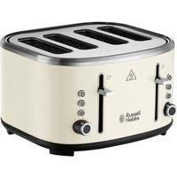 RUSSELL HOBBS Stylevia 26291 4-Slice Toaster - Cream - BOX DAMAGE - Currys