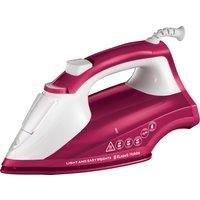 Russell Hobbs 26480 Light and Easy Brights Steam Iron - Colourful Design with 2x More Durable Soleplate, 115 Gram Steam Shot and 35 Gram Continuous Steam, Berry