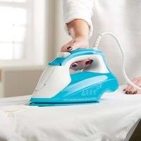 Russell Hobbs 26482 NEW Steam Iron Light & Easy Brights 0.24L 2400w Aqua & White