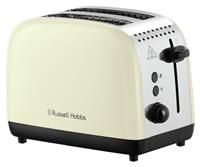 Russell Hobbs 26551 Stainless Steel 2 Slice Toaster, Cream