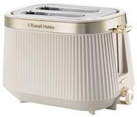 Russell Hobbs 2 Slice Toaster [980W, Frozen/Cancel/Reheat function with Indicator light] Brontë Stone (Extra wide slots, 6 Browning levels, Lift & Look function, Lift high feature) 26761