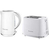 Russell Hobbs Eden Breakfast Bundle Kettle And Toaster White