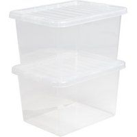 Value 10840 - 24l Box and Lid Clear 43x33x25cm