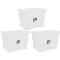 WHATMORE CRYSTAL 80L BOX & LID CLEAR 11315 by Whatmore