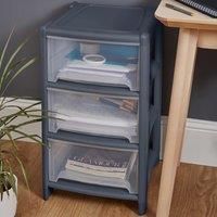 Wham Deep 3 Drawer Unit - Black