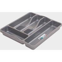 Quest Plastic Cutlery Organiser, Grey/TRAY