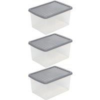 Wham 16Lt Plastic A4 Storage Box with Lid