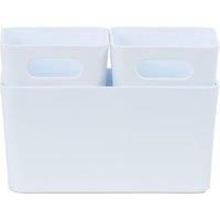 Wham Studio Set of 3 Etched Plastic Storage Basket 2 x 1.01, 6.01